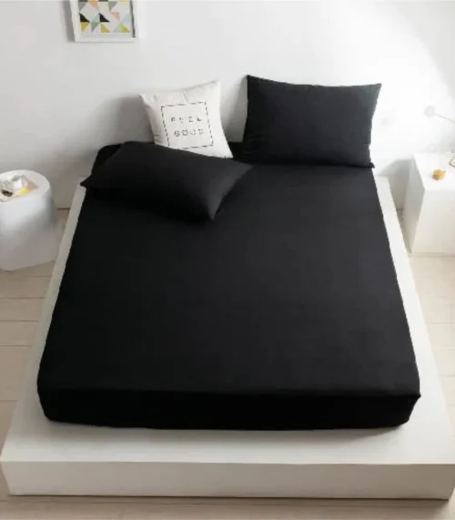 Percale-Fitted-Sheet_Black