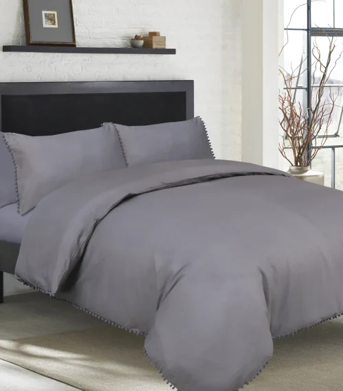 Pompom-Duvet-Cover-Set-Sandringham-_-Charcoal